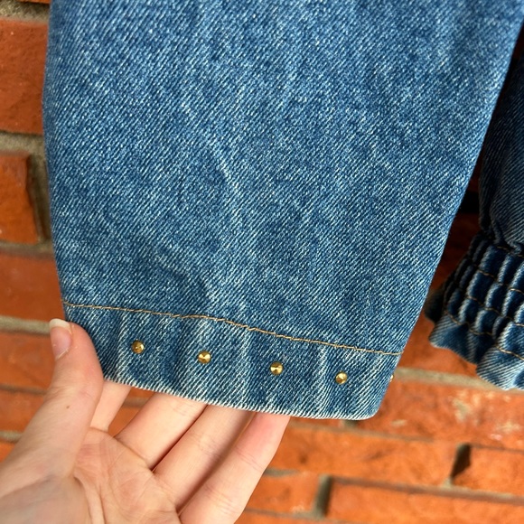 Denim safari patch blinged jacket - Picture 8 of 11